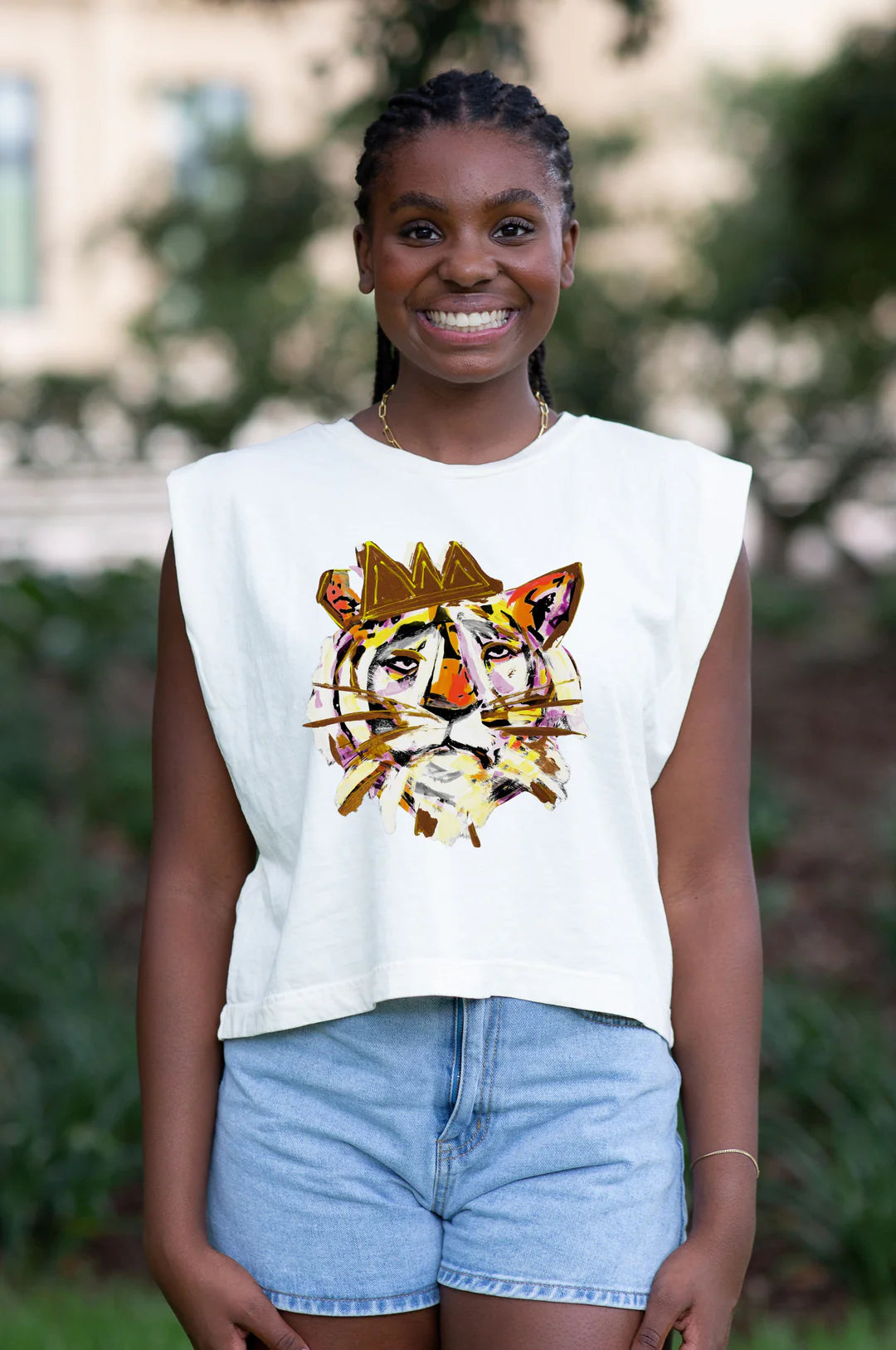 Allison Dillard 'Tiger King' Tank in Light Yellow