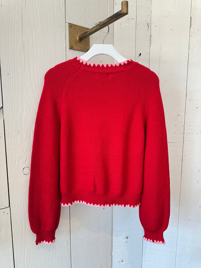 Suzie Sweater in Red/Pink