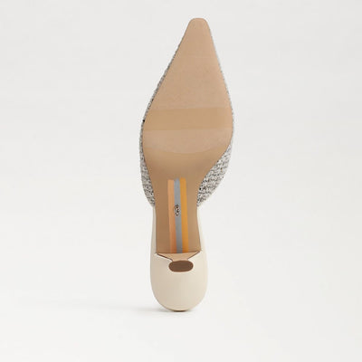 Brit Kitten Heel in Ivory Boucle