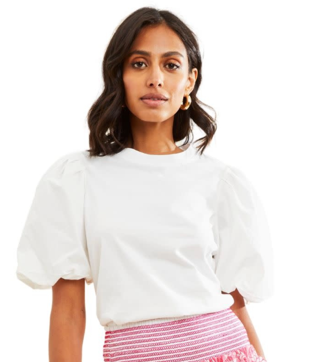 Lali Tee Solid in Bright White