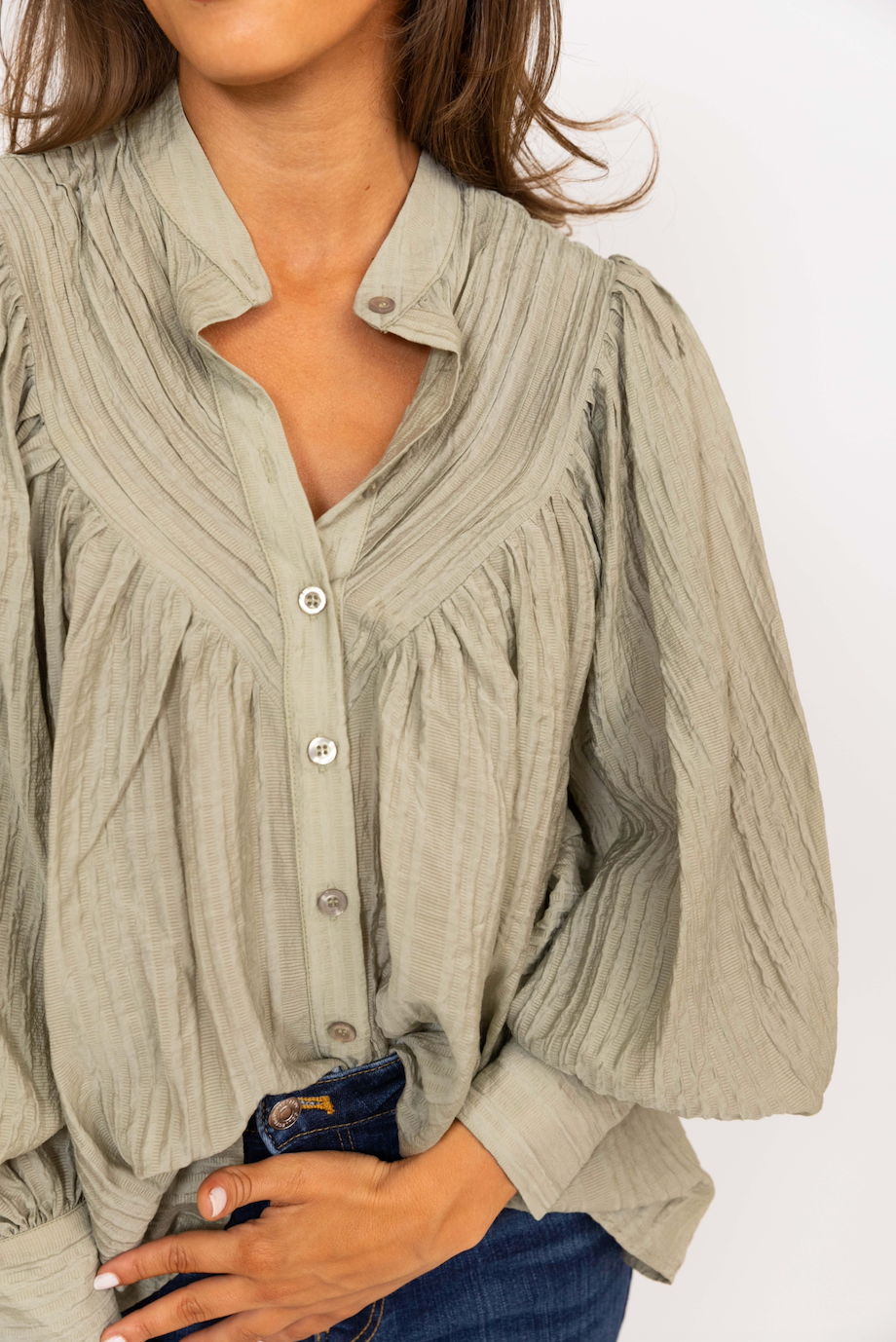 Ensley Top in Olive