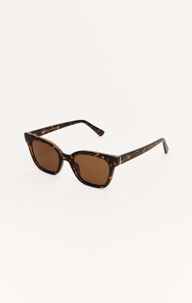 High Tide Sunglasses in Brown Tortoise Brown