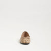Alie Ballet Flat in Sand Snake Print Leather