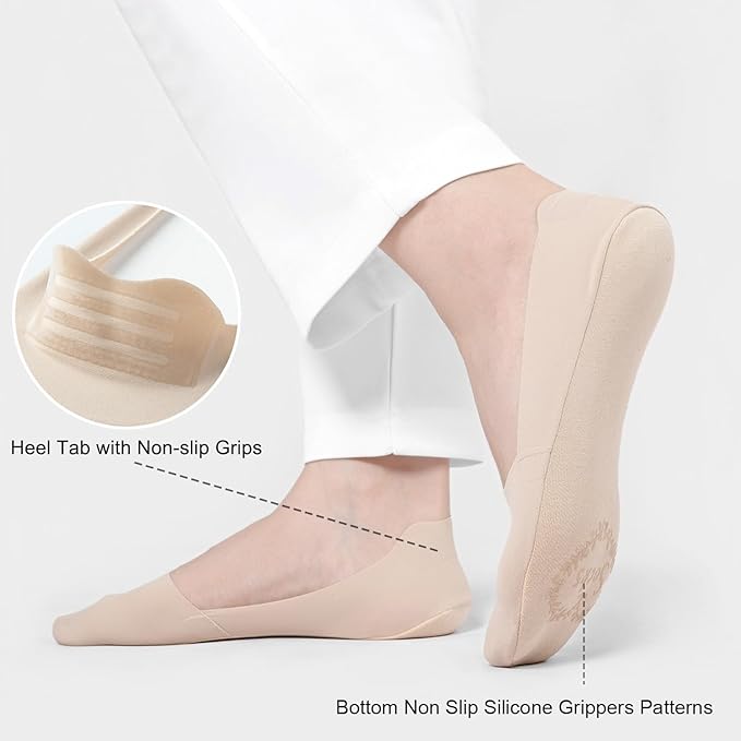 No Show Socks in Nude