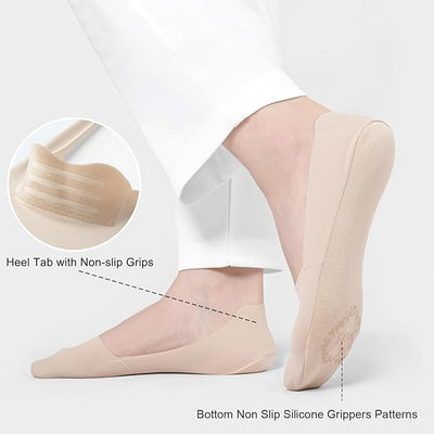 No Show Socks in Nude