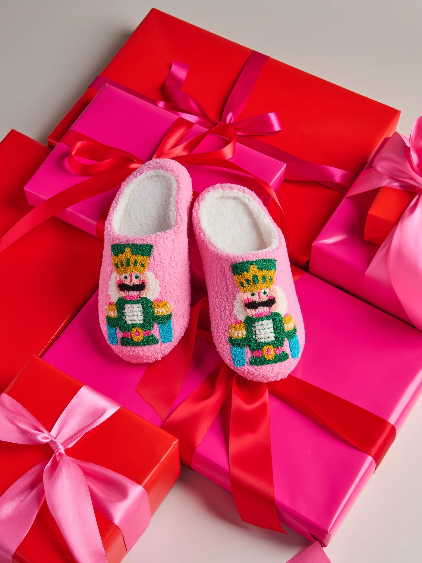 Nutcracker Slippers in Blush