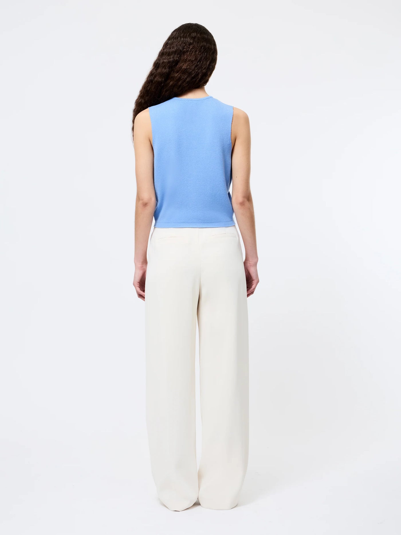 Cosysoft Knit Vest in Thistle Blue