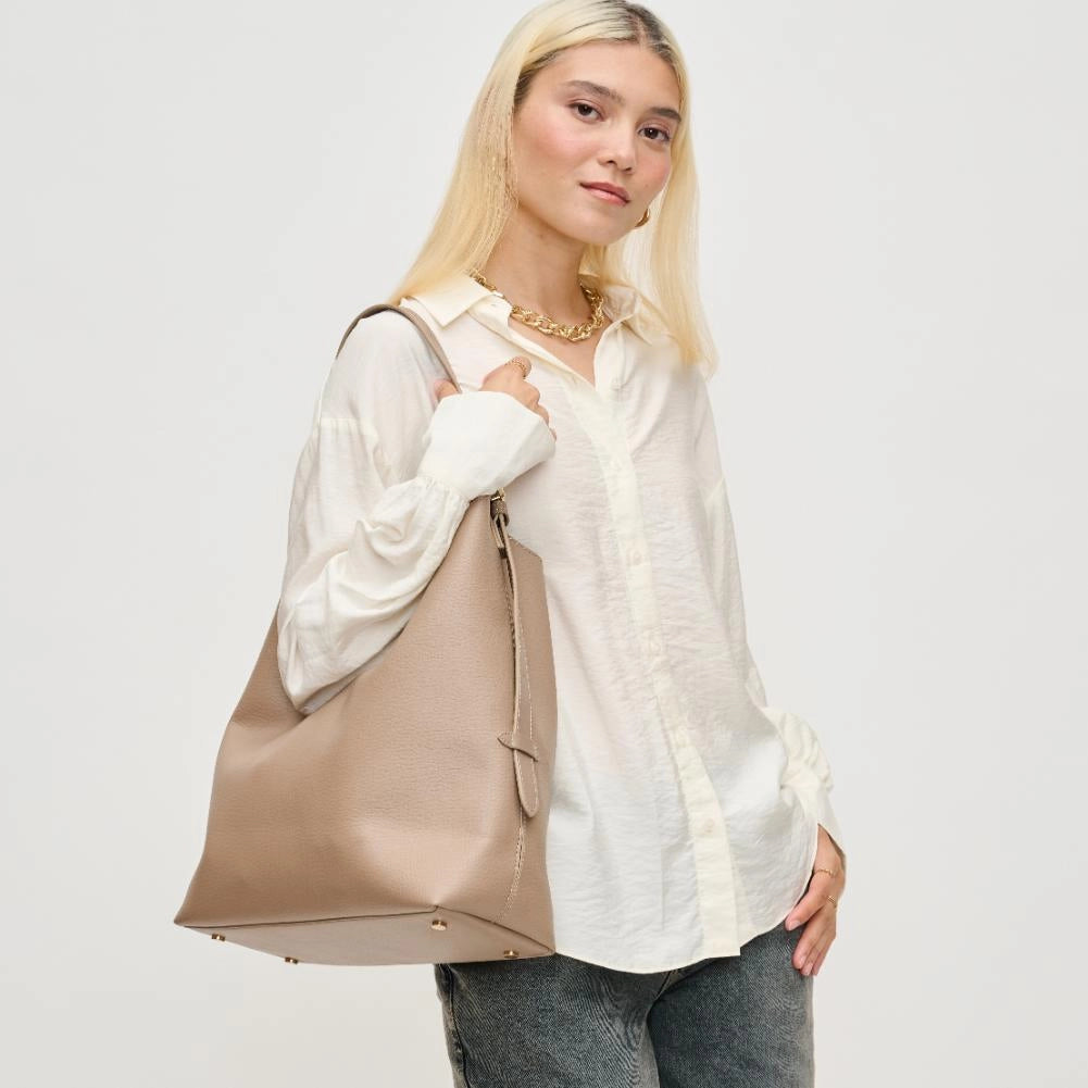 Zelda Hobo Bag in Taupe