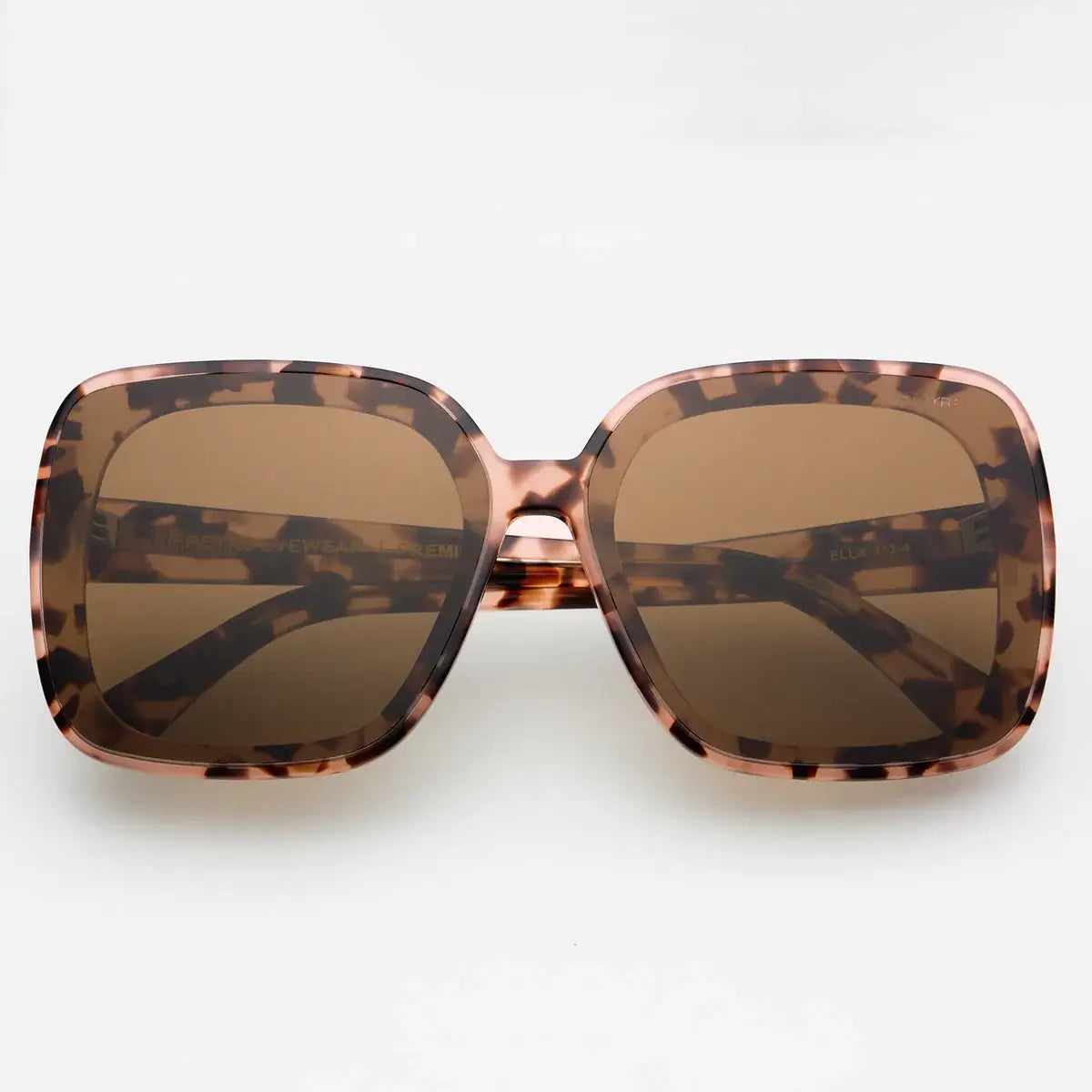 Ella Acetate Sunglasses in Pink Tortoise