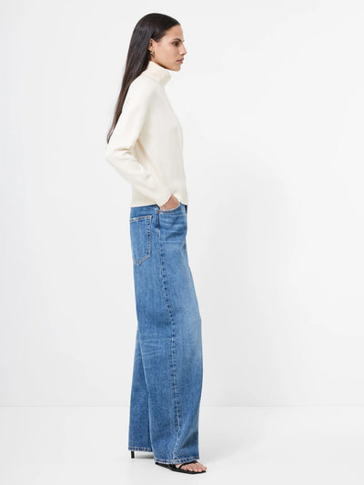 Babysoft Turtleneck Sweater in Porcelain Cream
