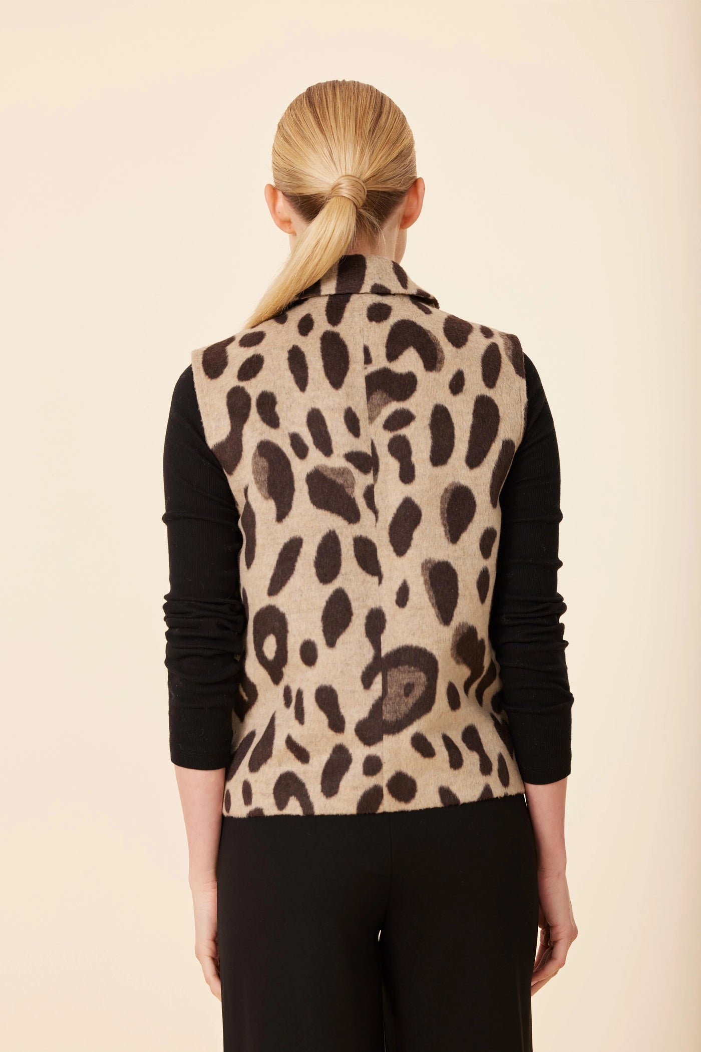 Leopard Vest in Brown Multi