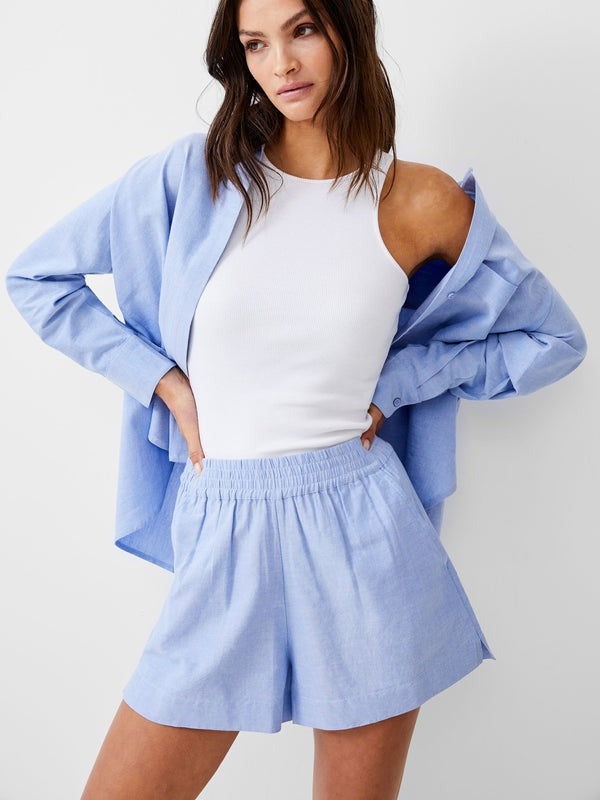 Chambray Top in Blue