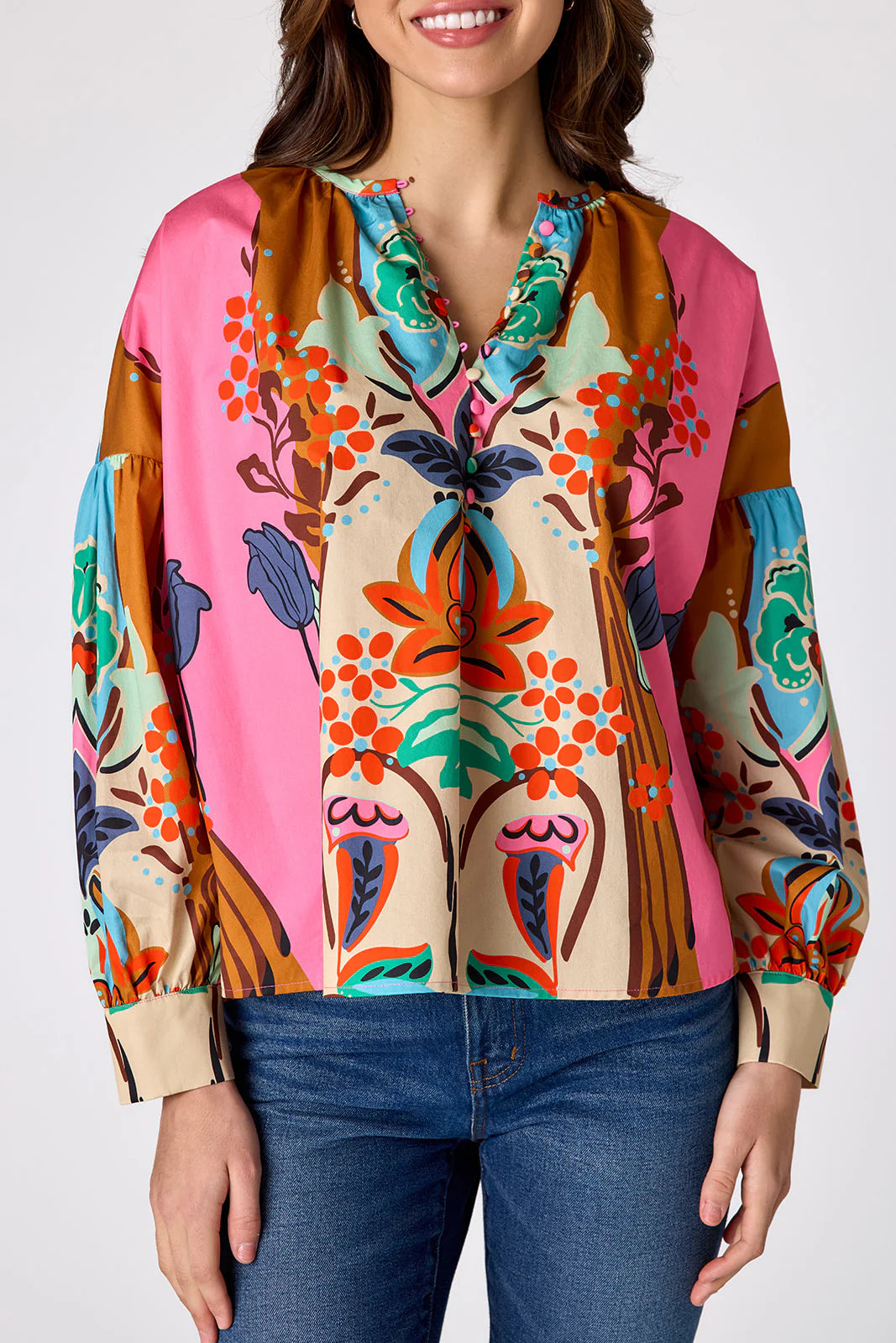 Bryleigh Blouse in Art Nouveau