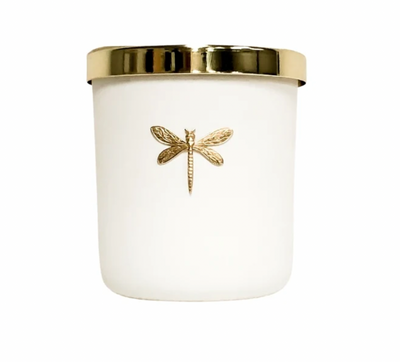 Gia Matte White Candle in Currant and Geranium