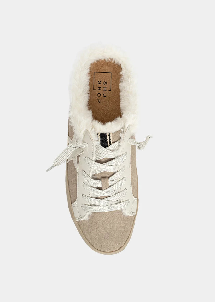 Pinah Sneaker in Taupe Suede