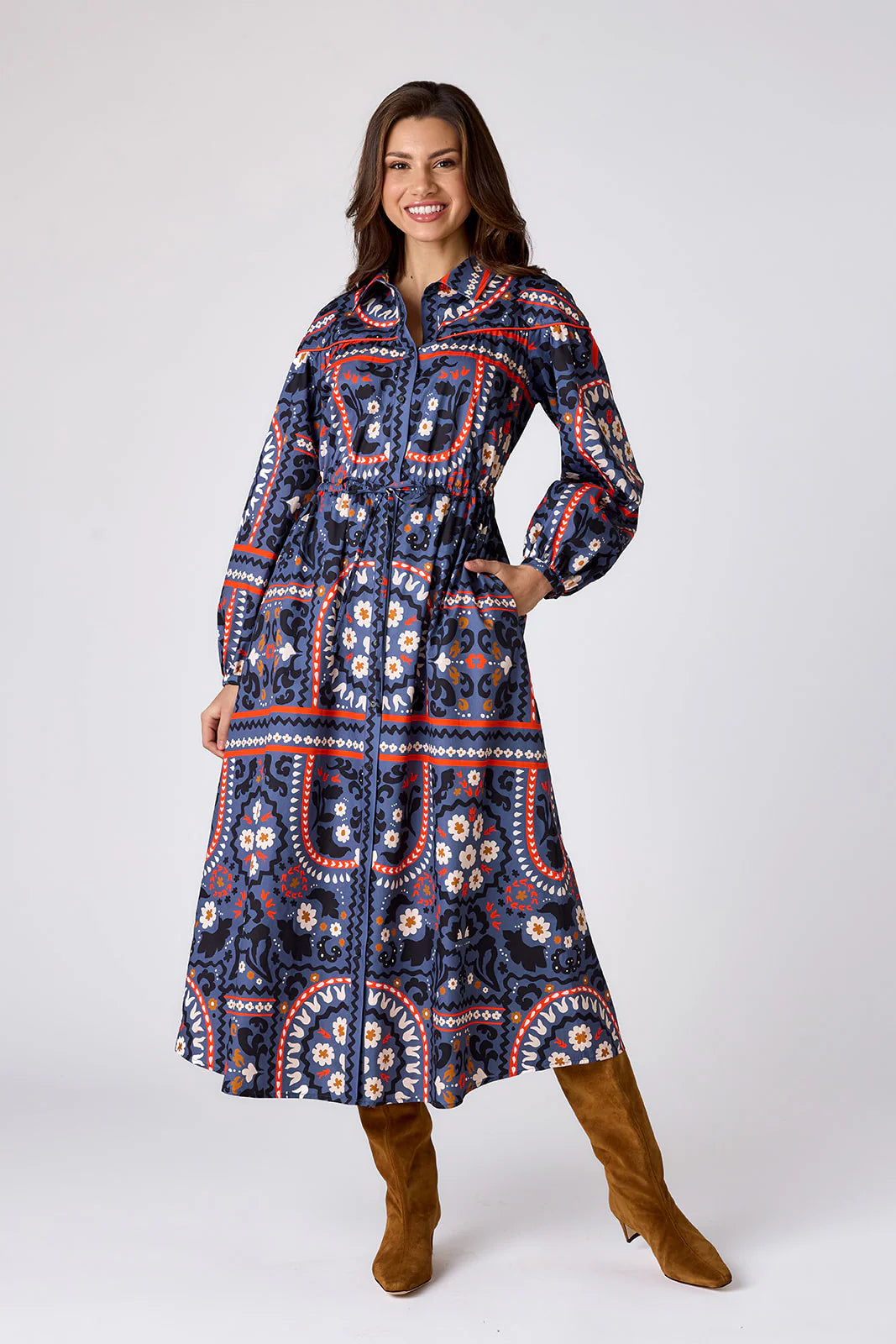 Lucille Dress in Western Craft