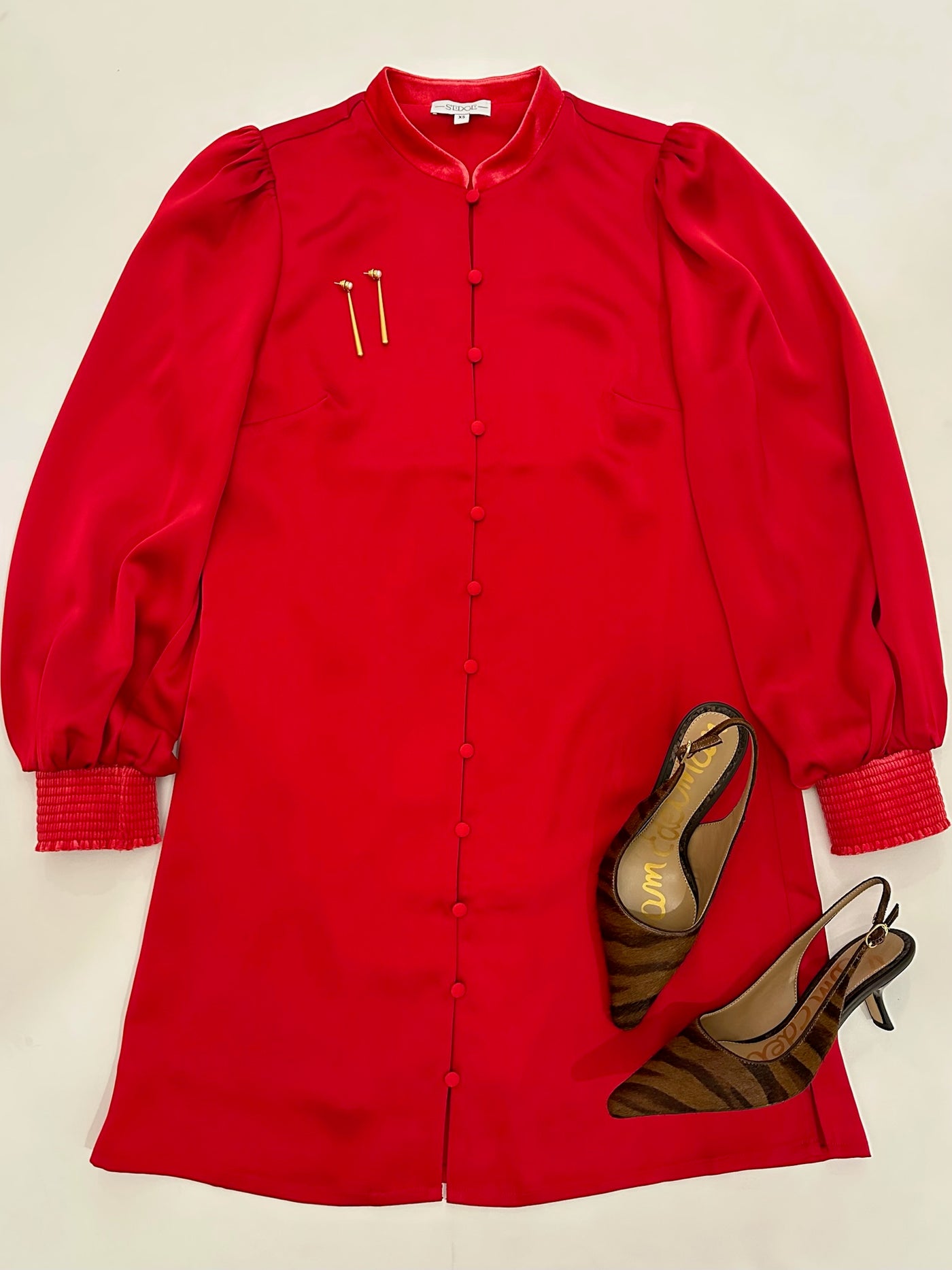 Normandy Dress in Lipstick