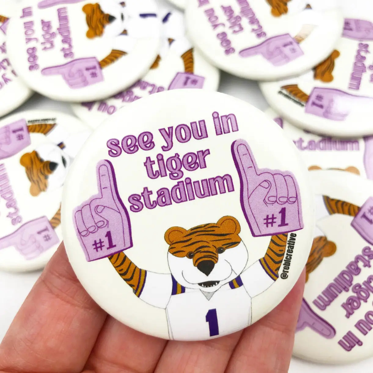 "See You in Tiger Stadium" Game Day Button