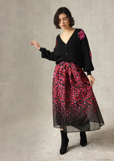Maya Skirt in Black Multi