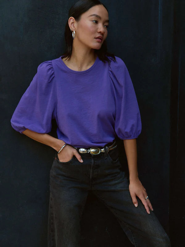 Evita Top in Bright Violet