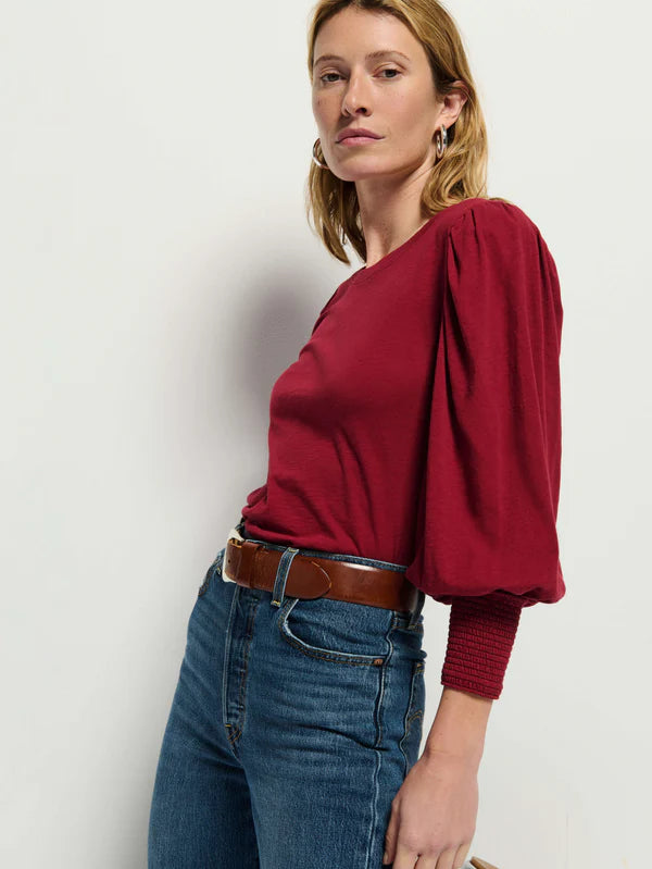 Loren Tee in Danish Red