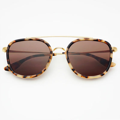 Weston Sunglasses in Milky Tortoise / Brown
