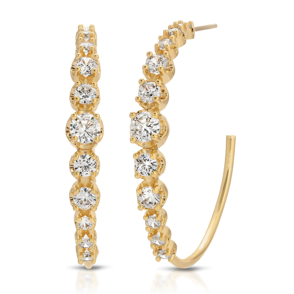 Alexandria Hoop in Gold