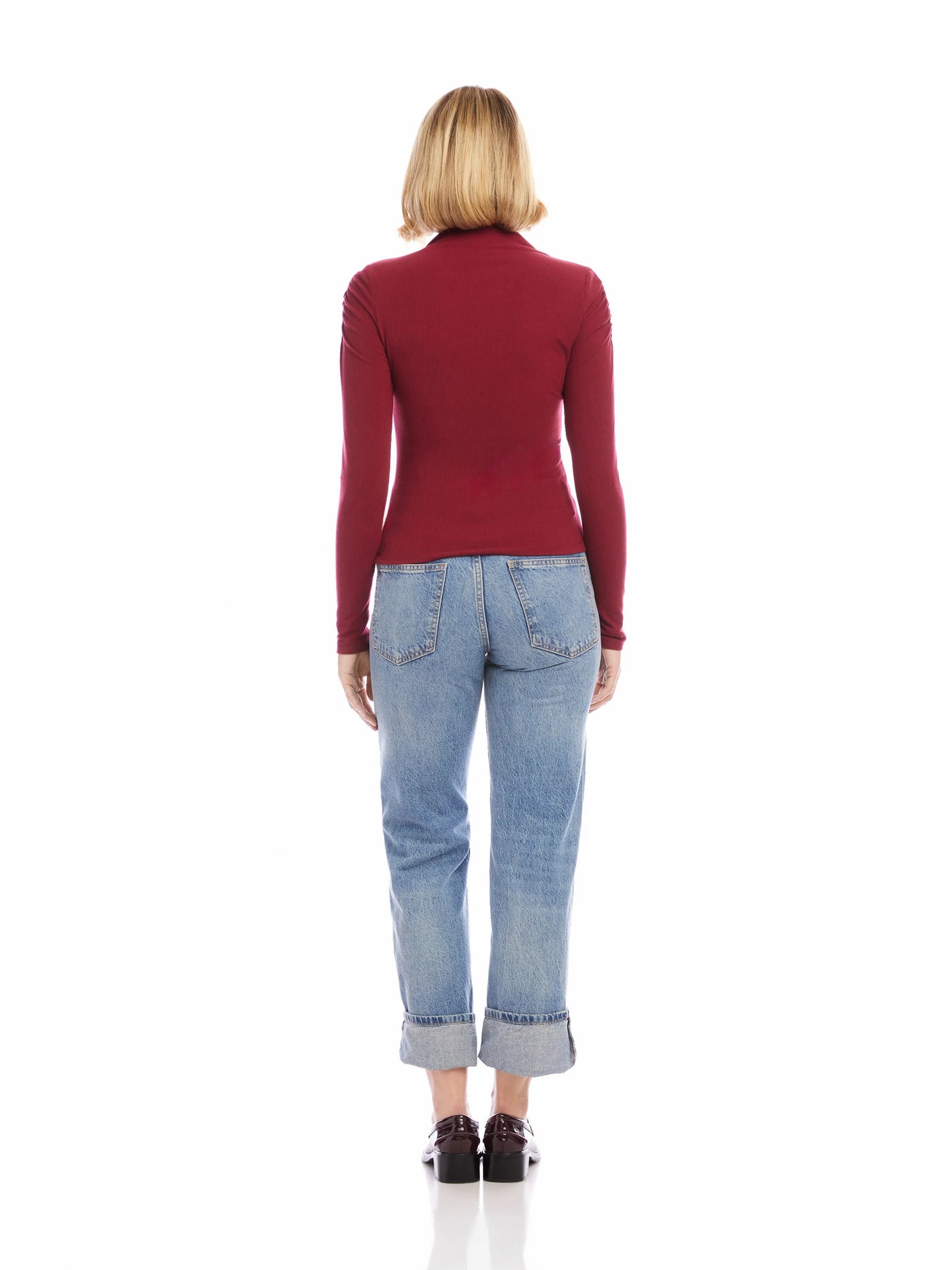 Ruched Selena Top in Brick