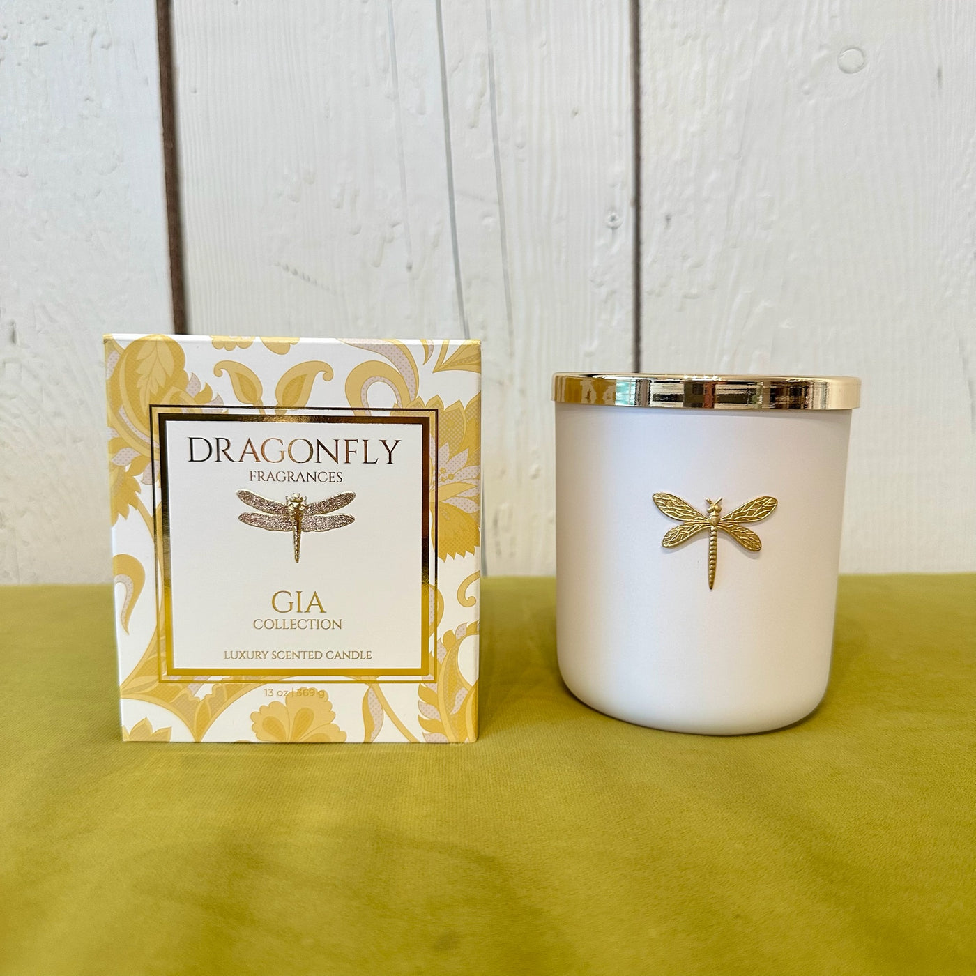 Gia Candle Matte White in Cathedral