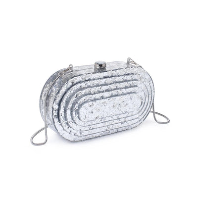 Jimberly Acrylic Evening Bag in Silver