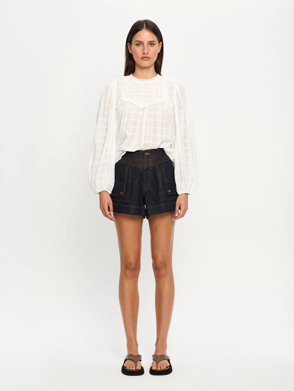 Paige Blouse in Ivory