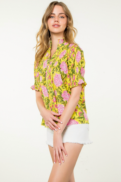 Amber Top in Yellow
