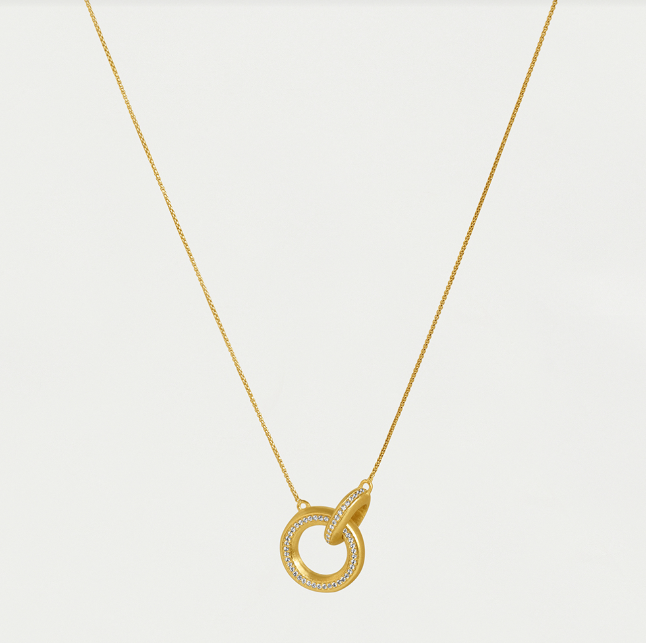 Colette Hoop Pendant in Gold