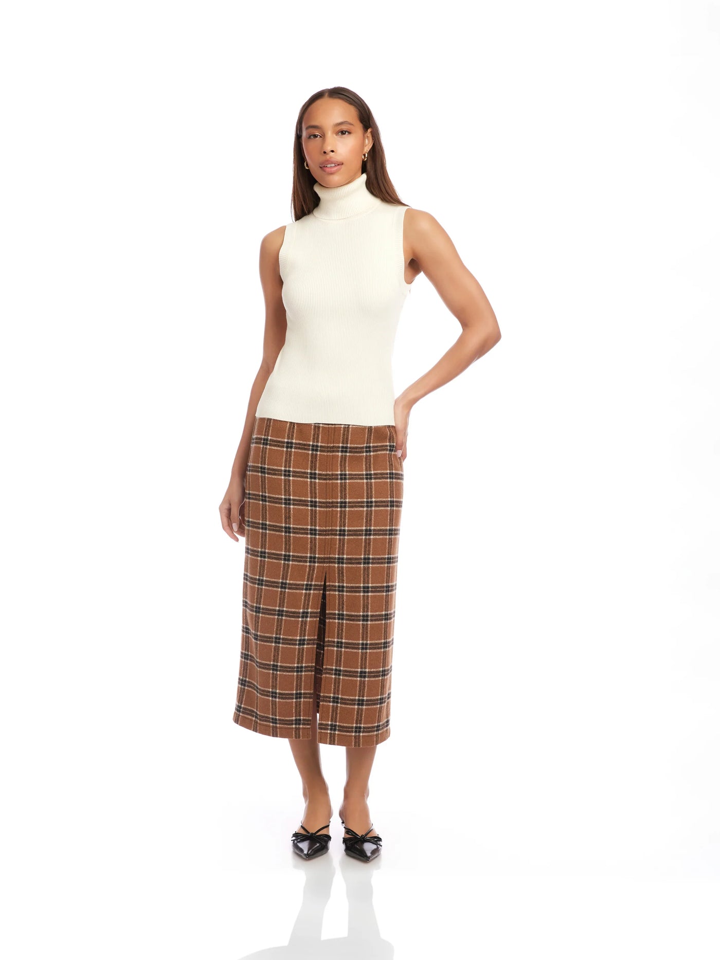 Kelli Turtleneck Sweater in Off-White