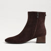 Paige Ankle Boot in Cafe Noir Brown Suede