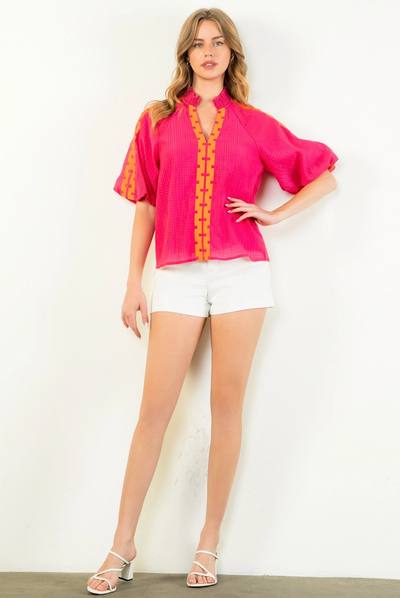 Haley Top in Magenta