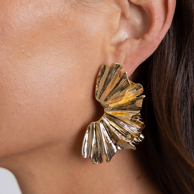 Arabella Statement Earring in Gold