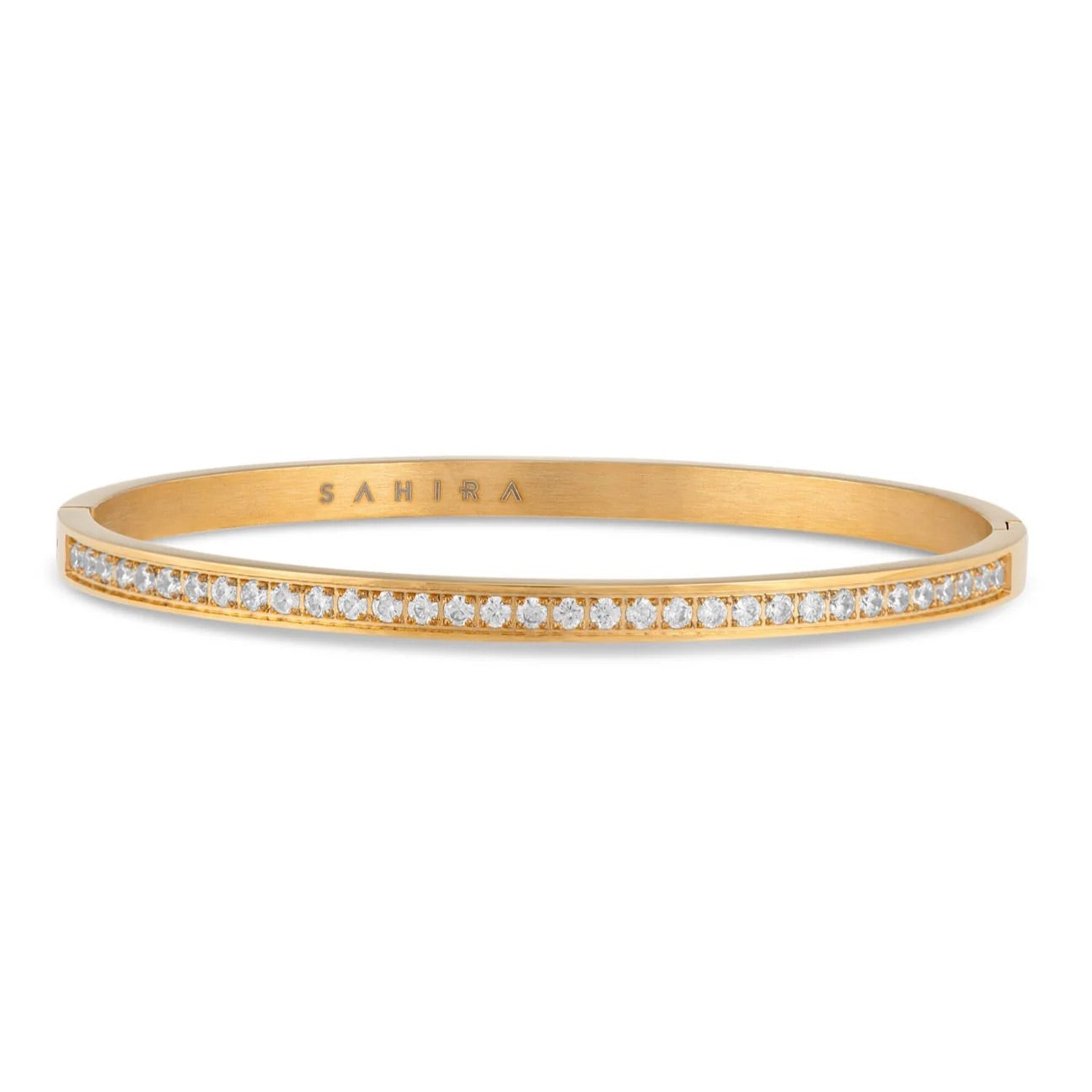 Lara Pave Bangle in Gold