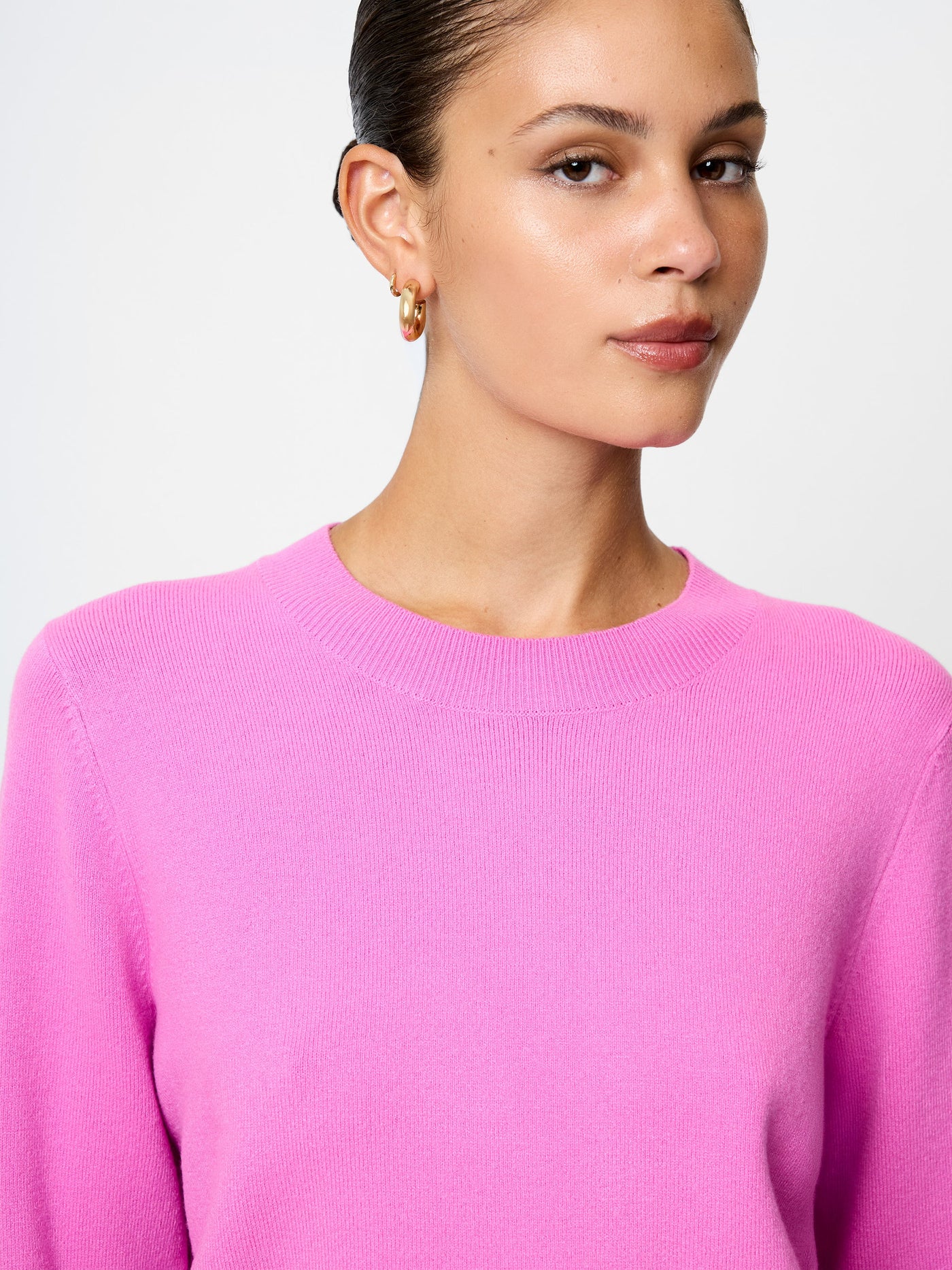 Babysoft Crew Neck Sweater in Taffy Pink