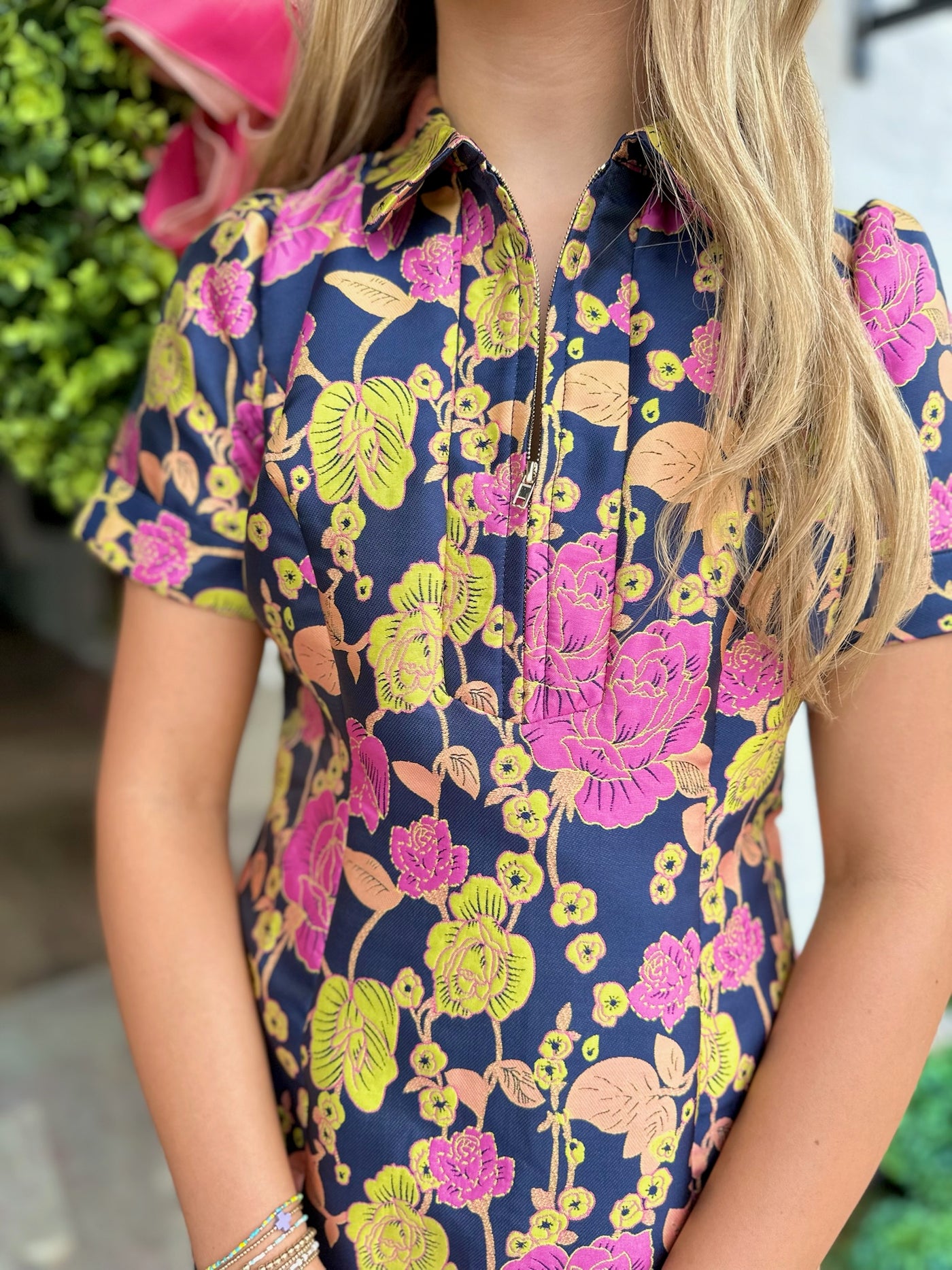 Vizzy Dress in Vibrant Vines