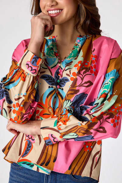 Bryleigh Blouse in Art Nouveau