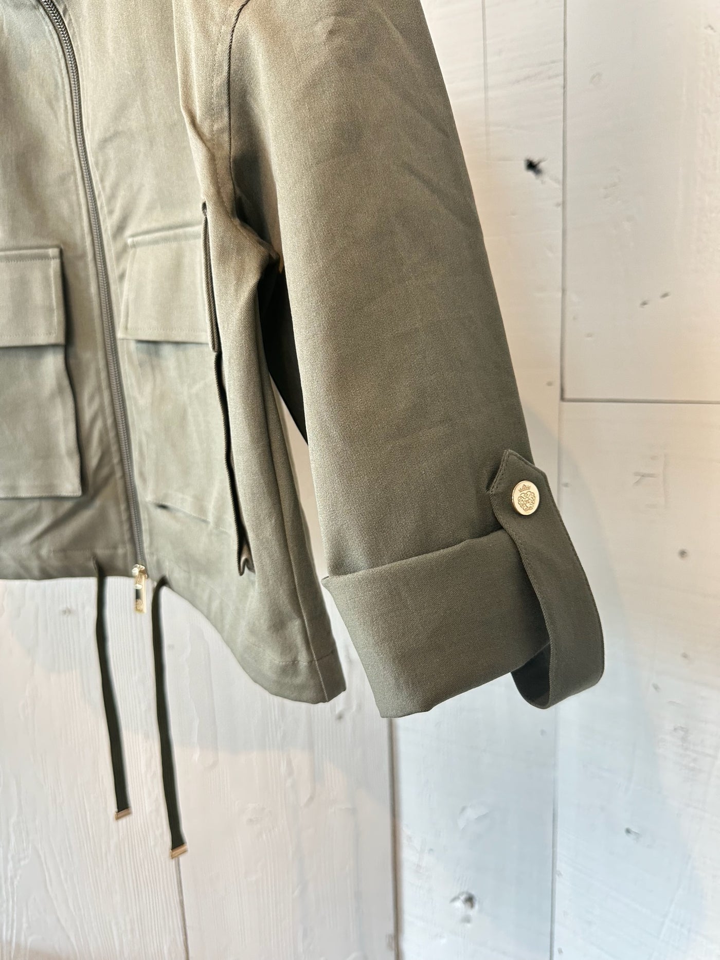 Safari Anorak Crop Jacket in Fatigue