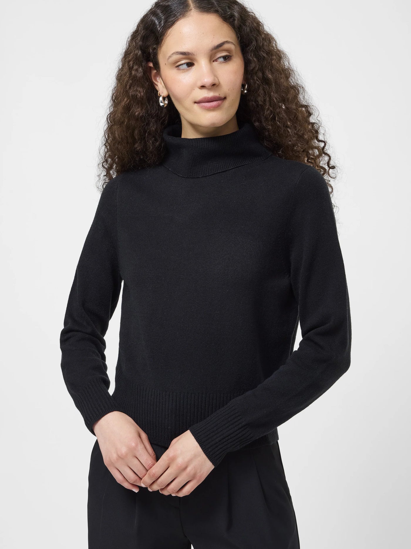 Babysoft Turtleneck Sweater in Black