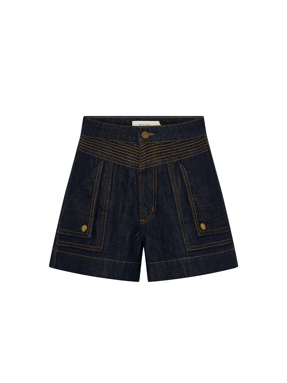 Celene Denim Short in Raw Indigo