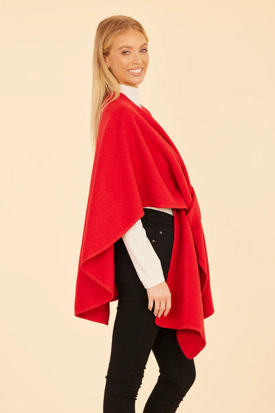 Knit Wrap in Red