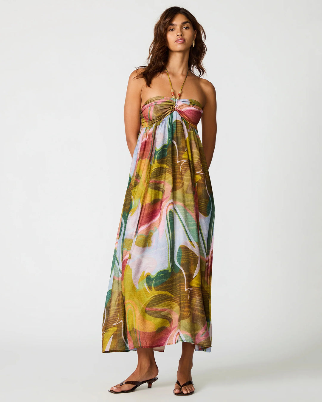 marble silk dress YOUR FAV SILK DRESS - MARBLE PRINT