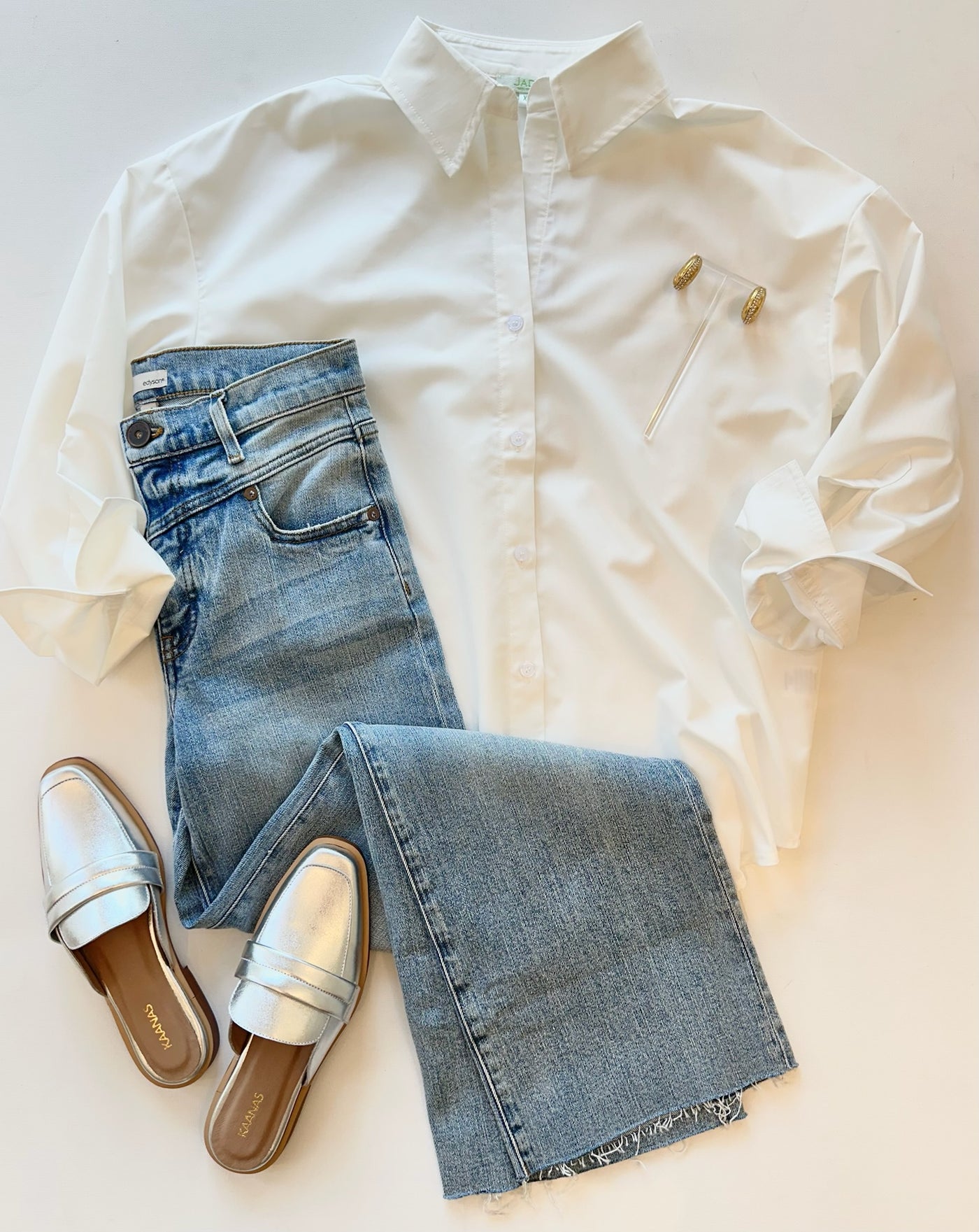 Janis Blouse in White