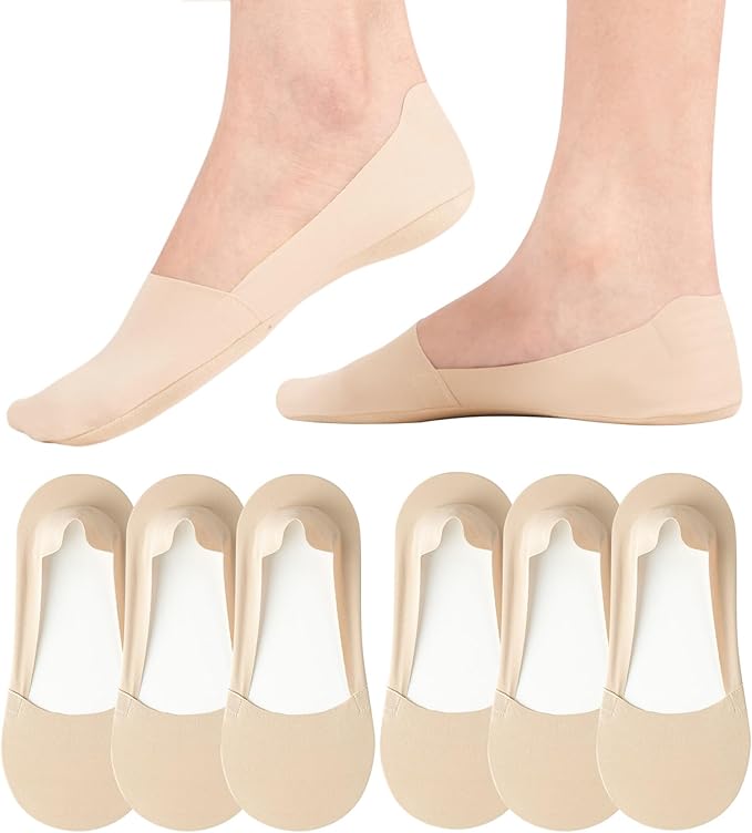 No Show Socks in Nude
