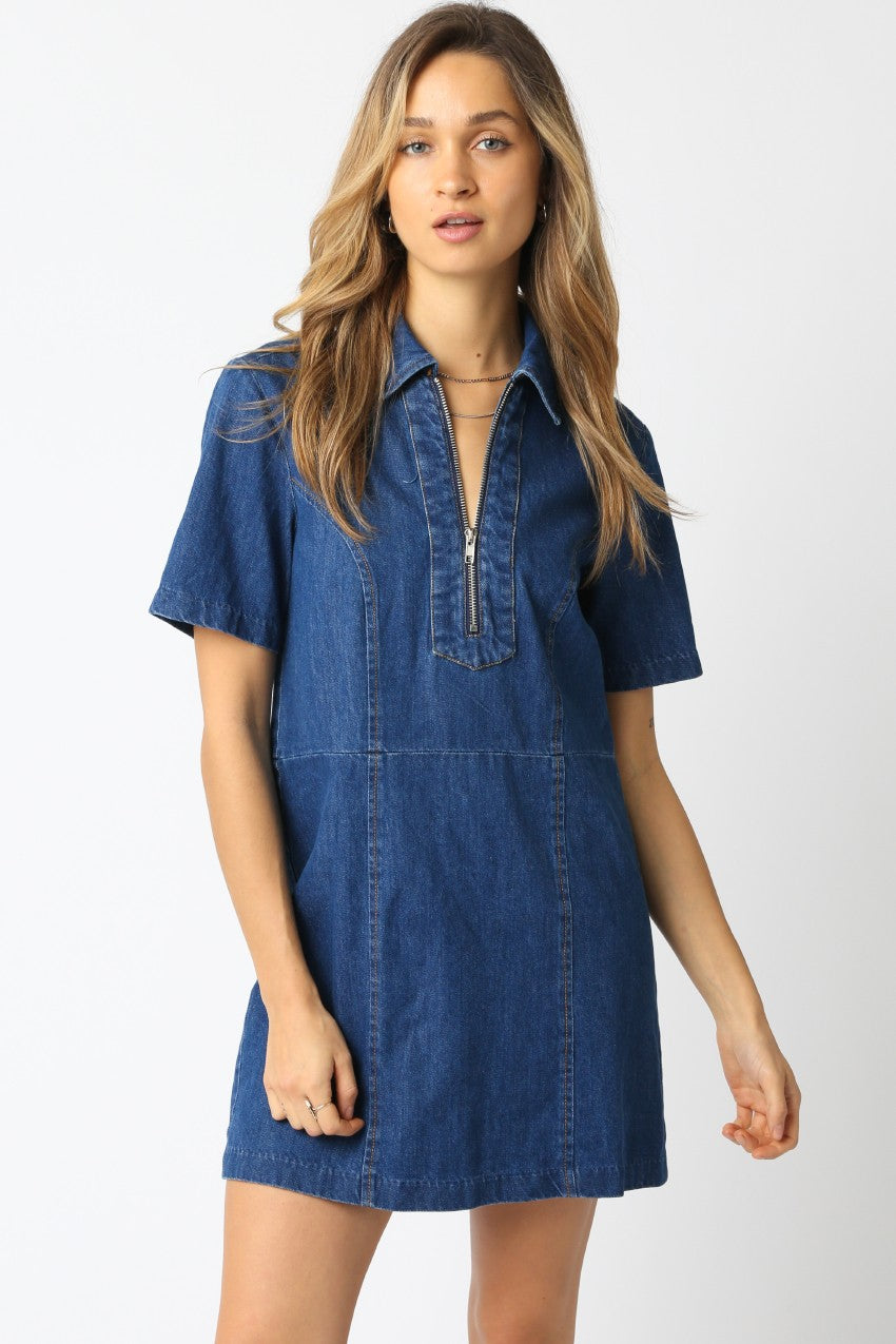 Lydia Denim Dress in Denim