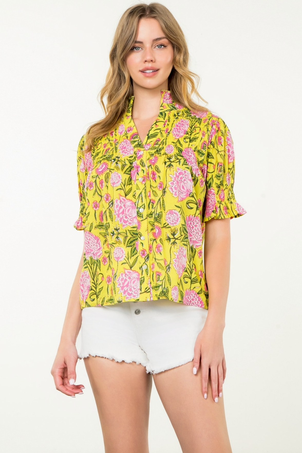 Amber Top in Yellow